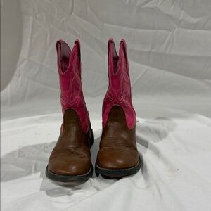 Roper Pink and Brown Women's Western Boots